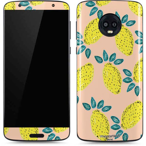 Bouffants and Broken Hearts Lemon Party Moto G6 Skin