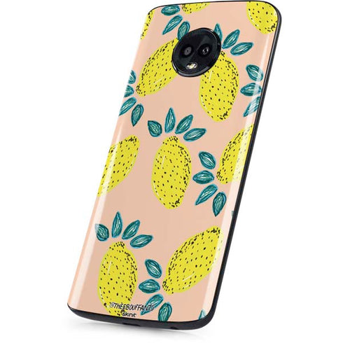 Bouffants and Broken Hearts Lemon Party Moto G6 Skin