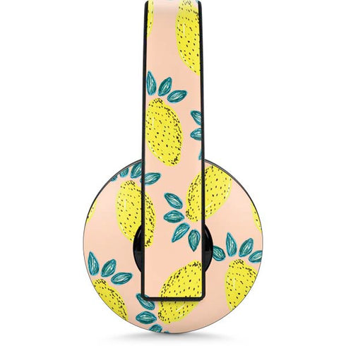 Bouffants and Broken Hearts Lemon Party PlayStation 4 Gold Wireless Headset Skin