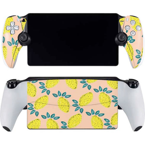 Bouffants and Broken Hearts Lemon Party PlayStation Portal Remote Player Skin