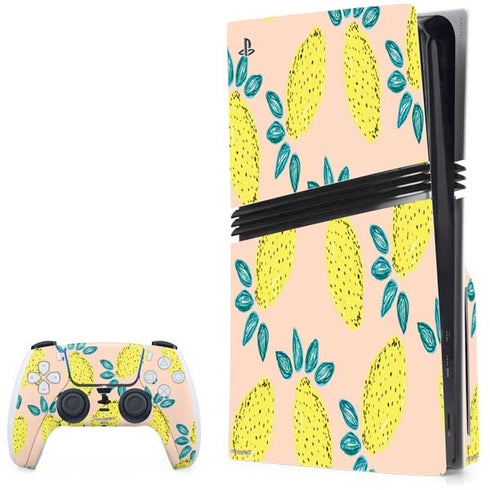Bouffants and Broken Hearts Lemon Party PS5 Pro Disk Bundle Skin