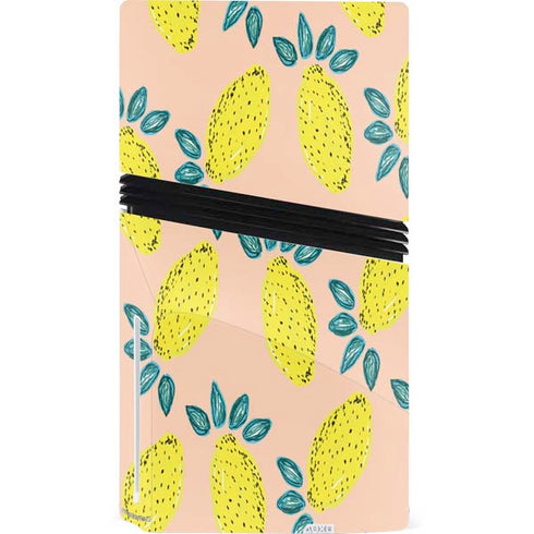 Bouffants and Broken Hearts Lemon Party PS5 Pro Disk Console Skin