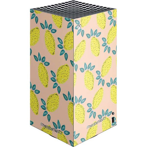 Bouffants and Broken Hearts Lemon Party XBox Series X Digital Edition Console Skin