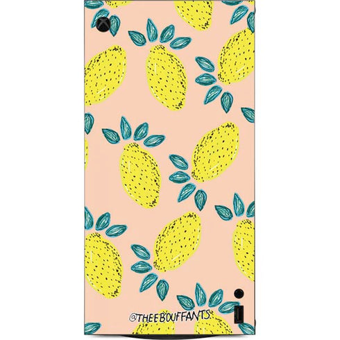 Bouffants and Broken Hearts Lemon Party XBox Series X Digital Edition Console Skin