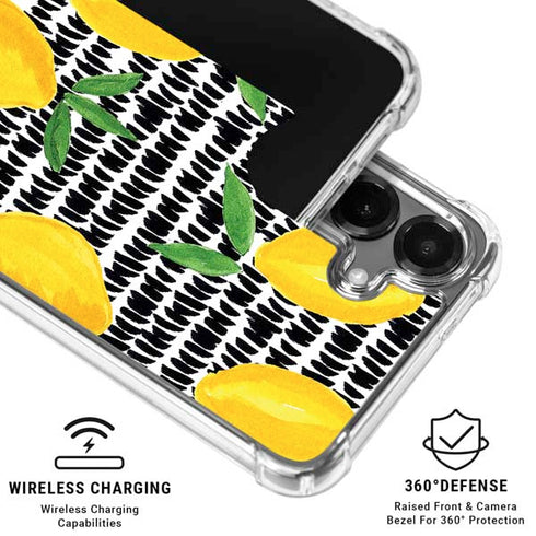 Bouffants and Broken Hearts Lemons 2 Galaxy S26 Plus Clear Case