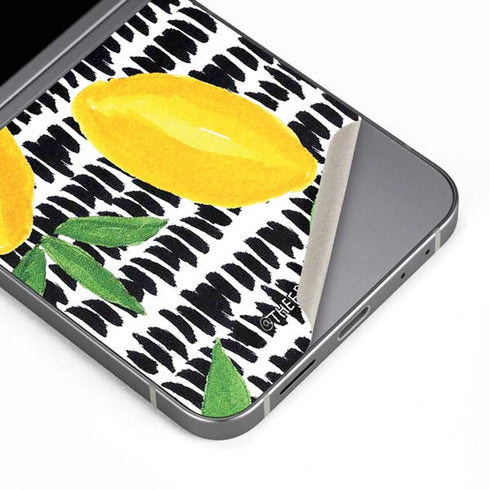 Bouffants and Broken Hearts Lemons 2 Galaxy Z Flip6 Skin