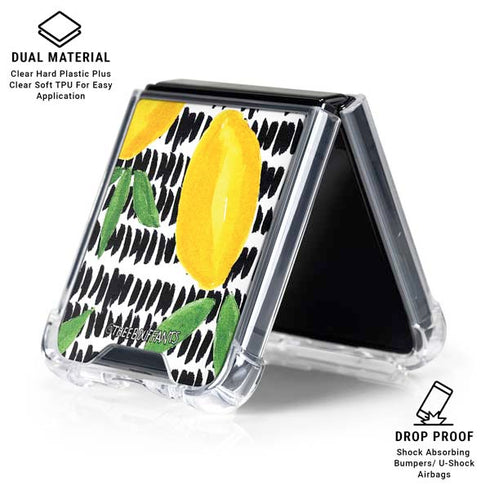 Bouffants and Broken Hearts Lemons 2 Galaxy Z Flip6 Clear Case