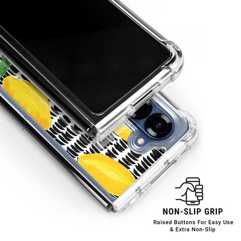 Bouffants and Broken Hearts Lemons 2 Galaxy Z Fold6 Clear Case