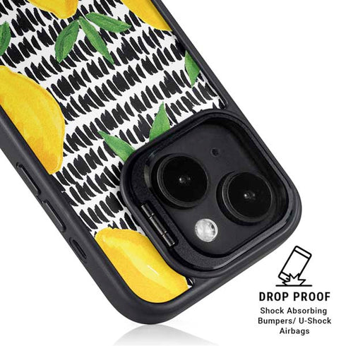 Bouffants and Broken Hearts Lemons 2 iPhone 14 Plus Kickstand Case