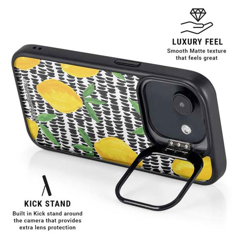 Bouffants and Broken Hearts Lemons 2 iPhone 16e Kickstand Case