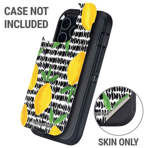 Bouffants and Broken Hearts Lemons 2 Otterbox Defender iPhone Skin