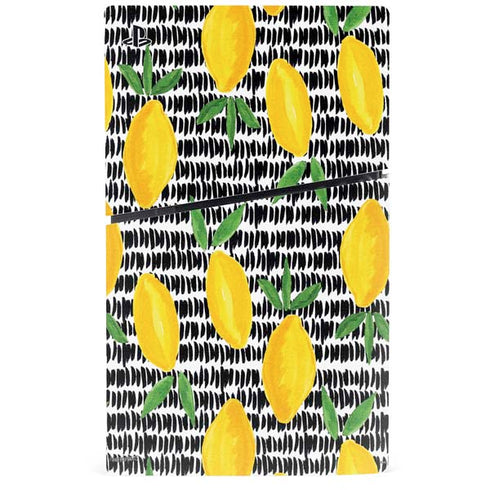 Bouffants and Broken Hearts Lemons 2 PS5 Slim Digital Edition Console Skin
