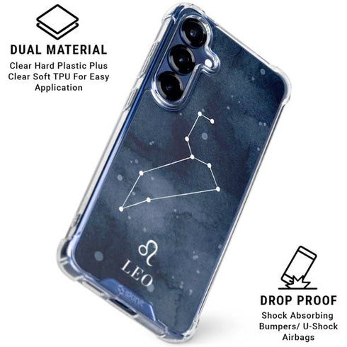 Leo Constellation Galaxy S25 Clear Case