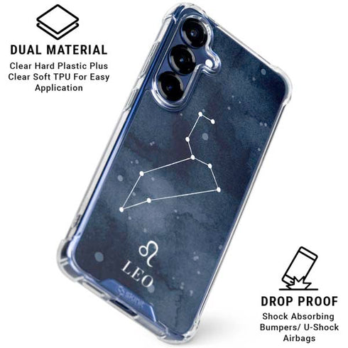 Leo Constellation Galaxy S25 Plus Clear Case