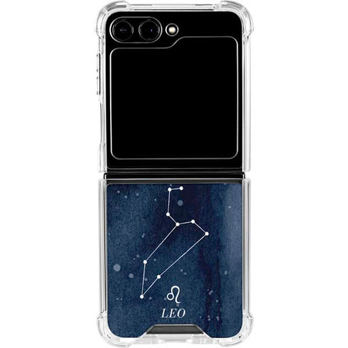 Leo Constellation Galaxy Z Flip6 Clear Case