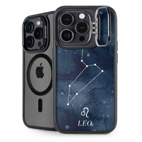 Leo Constellation iPhone 15 Pro Max Kickstand Case