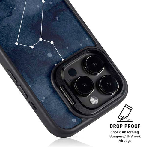 Leo Constellation iPhone 15 Pro Max Kickstand Case