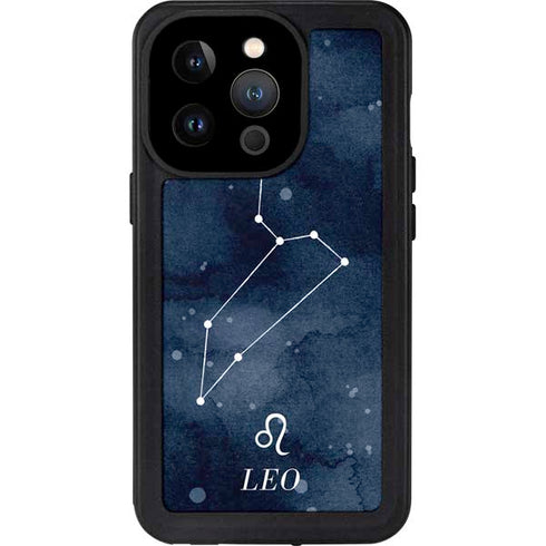 Leo Constellation iPhone 15 Pro Waterproof Case