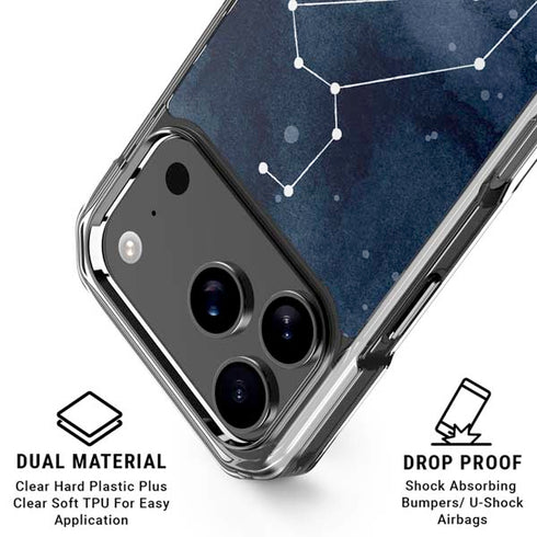 Leo Constellation iPhone 17 Pro Max Clear Case