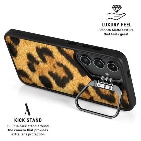Leopard Galaxy S24 FE Kickstand Case
