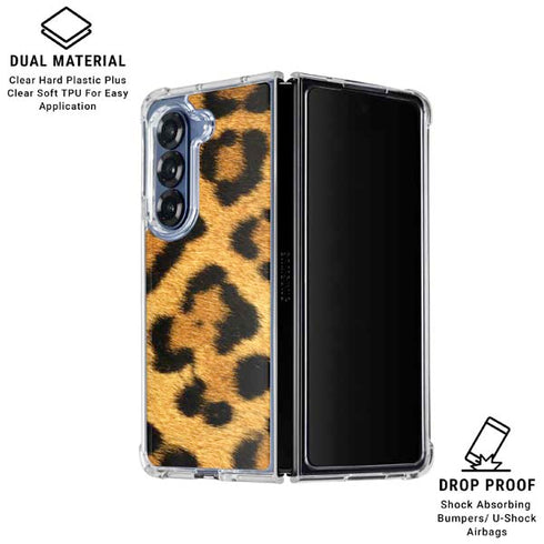 Leopard Galaxy Z Fold6 Clear Case