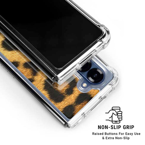 Leopard Galaxy Z Fold6 Clear Case