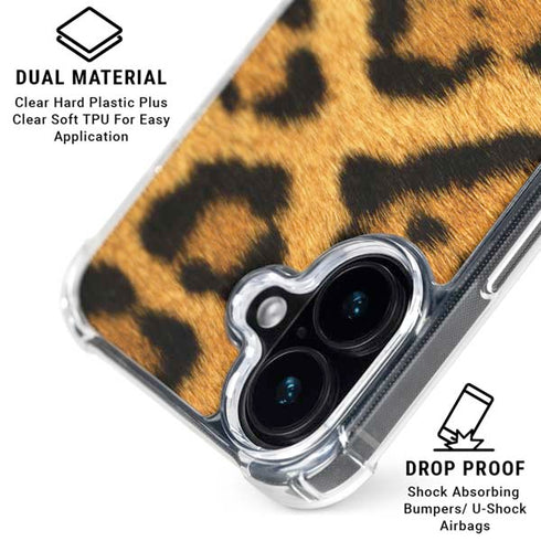 Leopard iPhone 16 Clear Case