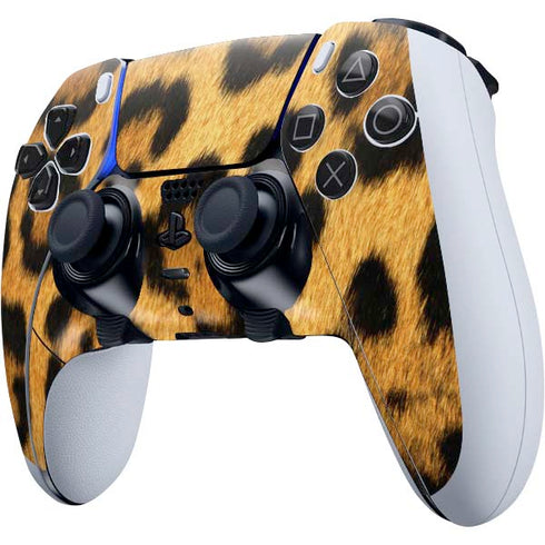 Leopard Animal Print PS5 DualSense Edge Pro Controller Skin