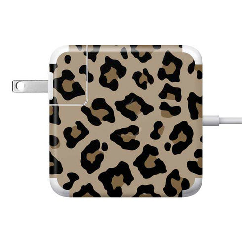 Leopard Print 85W Power Adapter (15 and 17 inch MacBook Pro Charger) Skin