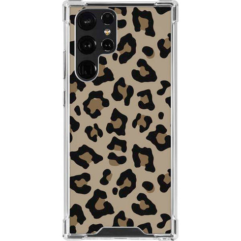 Leopard Print Galaxy S23 Ultra Clear Case