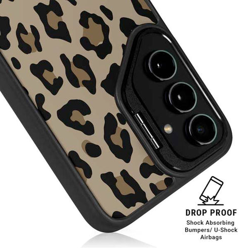 Leopard Print Galaxy S24 FE Kickstand Case
