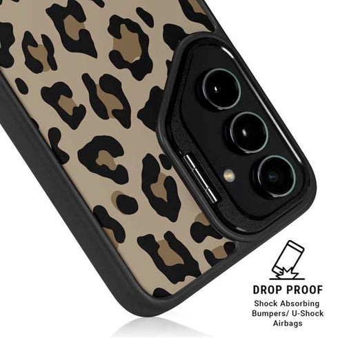 Leopard Print Galaxy S25 Kickstand Case