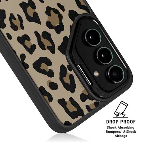 Leopard Print Galaxy S25 Plus Kickstand Case