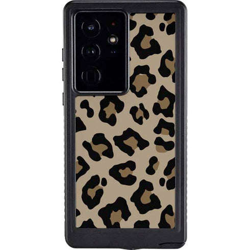 Leopard Print Galaxy S24 Ultra Waterproof Case