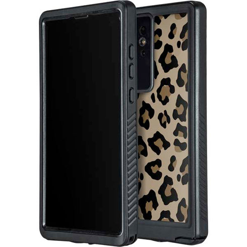 Leopard Print Galaxy S24 Ultra Waterproof Case