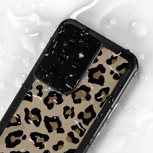 Leopard Print Galaxy S24 Ultra Waterproof Case