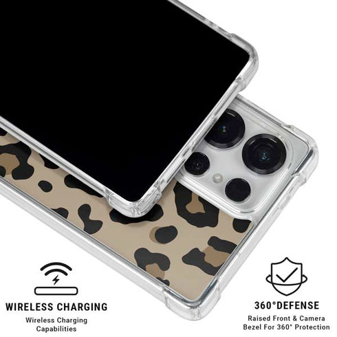 Leopard Print Galaxy S25 Ultra Clear Case