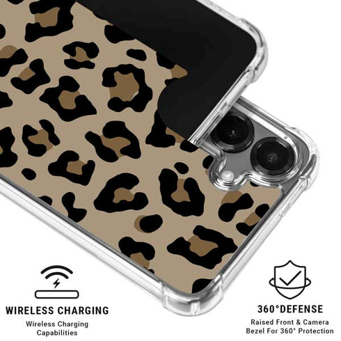 Leopard Print Galaxy S26 Plus Clear Case