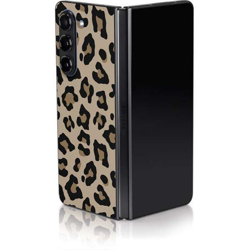 Leopard Print Galaxy Z Fold5 5G Skin