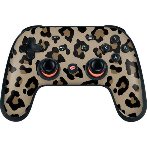 Leopard Print Google Stadia Controller Skin