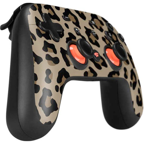 Leopard Print Google Stadia Controller Skin