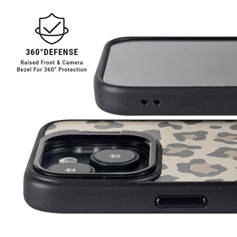 Leopard Print iPhone 14 Plus Kickstand Case