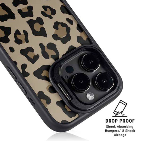 Leopard Print iPhone 14 Pro Max Kickstand Case