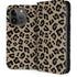 Leopard Print iPhone 15 Pro Folio Case