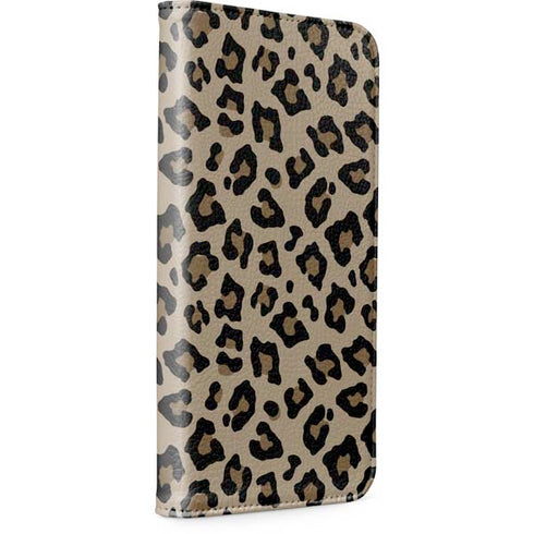 Leopard Print iPhone 15 Pro Folio Case