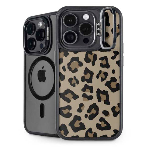 Leopard Print iPhone 15 Pro Max Kickstand Case