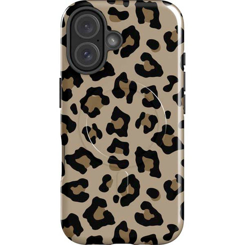 Leopard Print iPhone 16 Plus Magsafe Impact Case