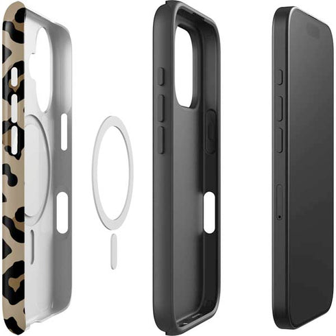 Leopard Print iPhone 16 Plus Magsafe Impact Case