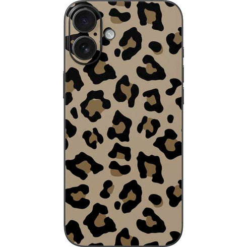 Leopard Print iPhone 16 Plus Skin