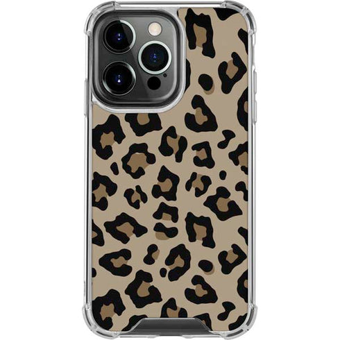 Leopard Print iPhone 16 Pro Clear Case